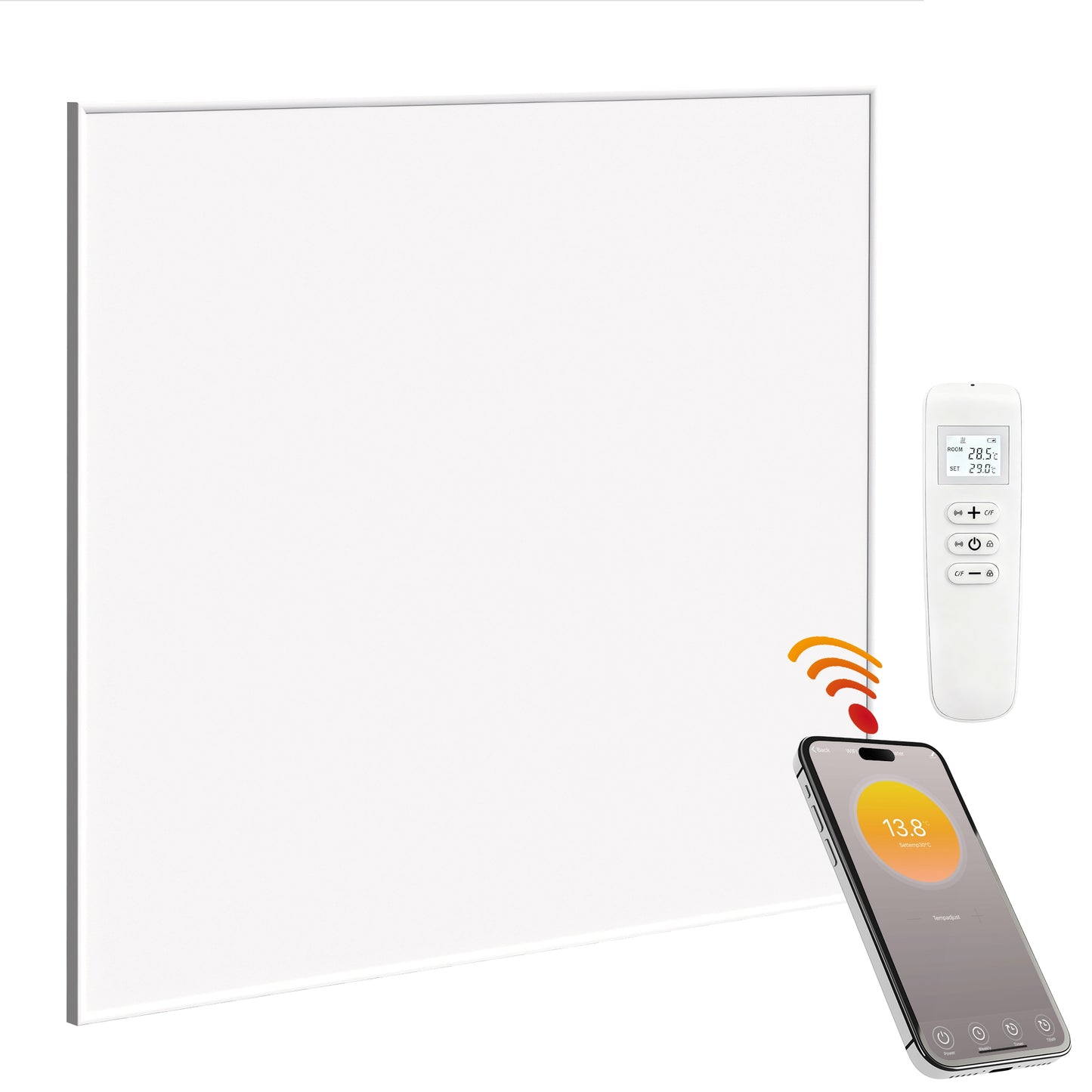 Wifi Smart Electric Heater, Far Infrared, Wall Mounted - 520W