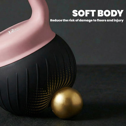SPORTNOW Soft Kettlebell, 12kg Kettle Bell with Anti-Slip Grip for Home Gym Weight Lifting and Strength Training