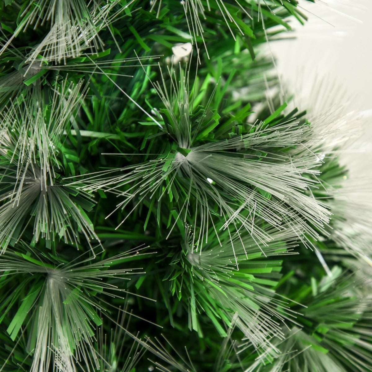 1.2m Tall Artificial Tree Fibre Optic Colourful LED Pre-Lit Holiday Home Christmas Decoration with Flash Mode, Green