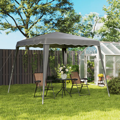Outsunny 2.5 x 2.5M Pop up Camping Portable Garden Tent - Grey