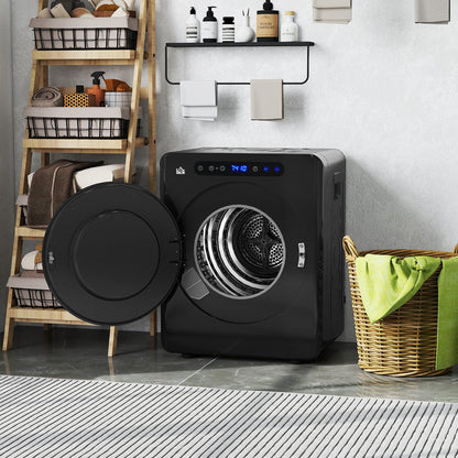 4kg Compact Small Space 40-60℃  Tumble Dryer - Black