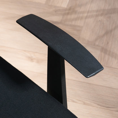 Ergonomic Office Chair, Height Adjustable Mesh Chair, Desk Chair with Swivel Wheels for Home Office, Black