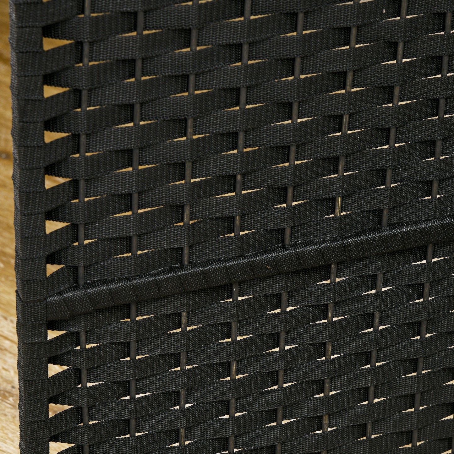 6 Panel Folding Room Divider, Freestanding Privacy Screen for Living Room, Bedroom and Office, 240 x 170cm, Black