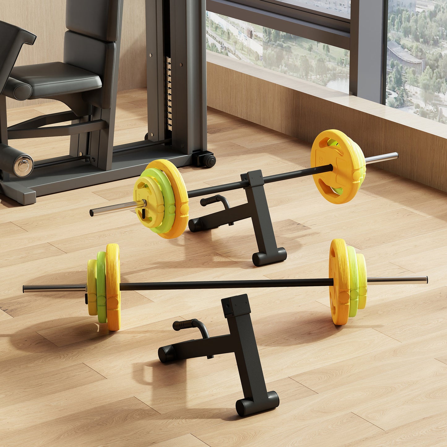 2 Piece Barbell Jack, Deadlift Jack Easy Loading and Unloading 400kg Barbell Plates, for Home Gym, Deadlifting Weight Training
