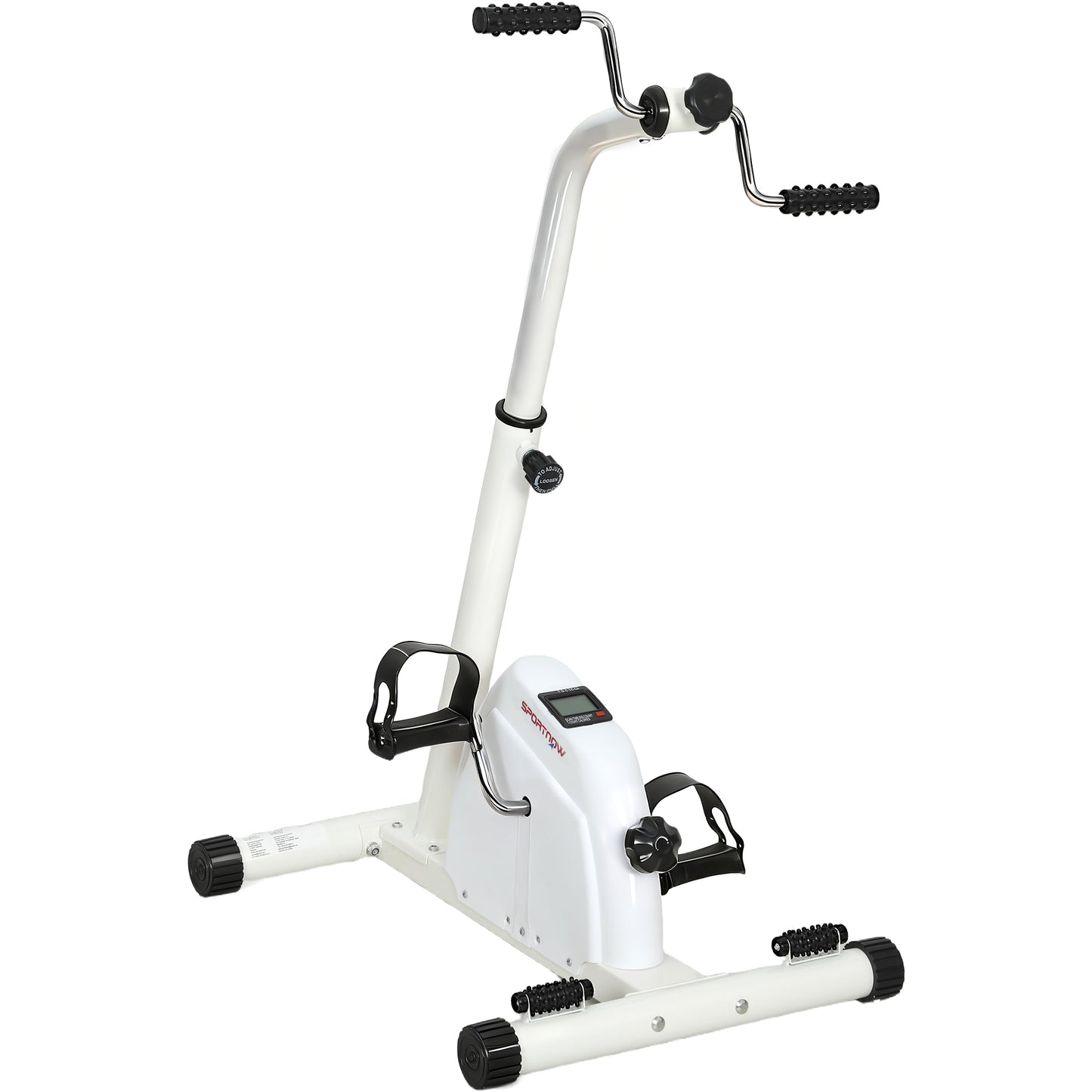 SPORTNOW Seated Pedal Exerciser with Dual Massage and Adjustable Height