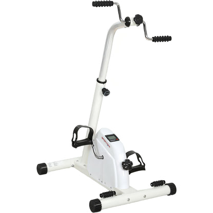 SPORTNOW Seated Pedal Exerciser with Dual Massage and Adjustable Height