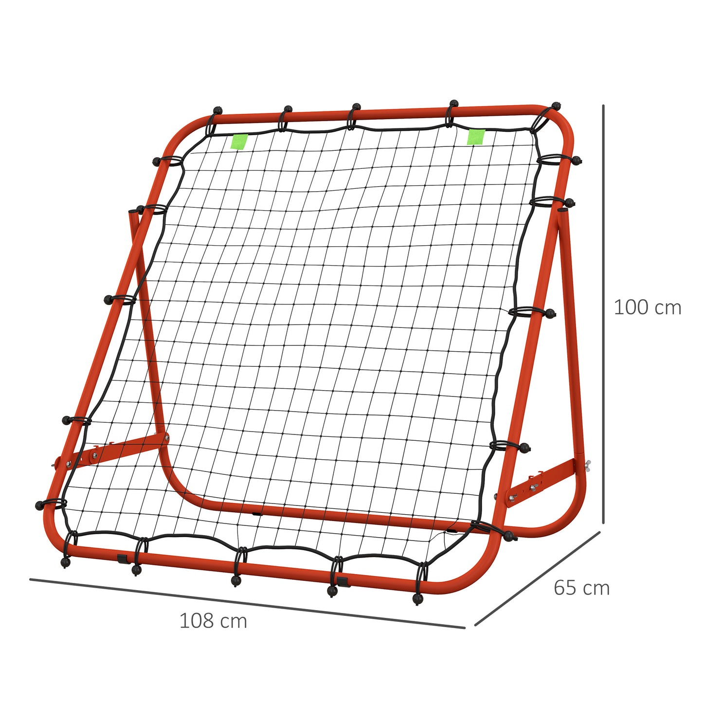 Adjustable Rebounder Net Kickback Target Goal for Teens Adults Training
