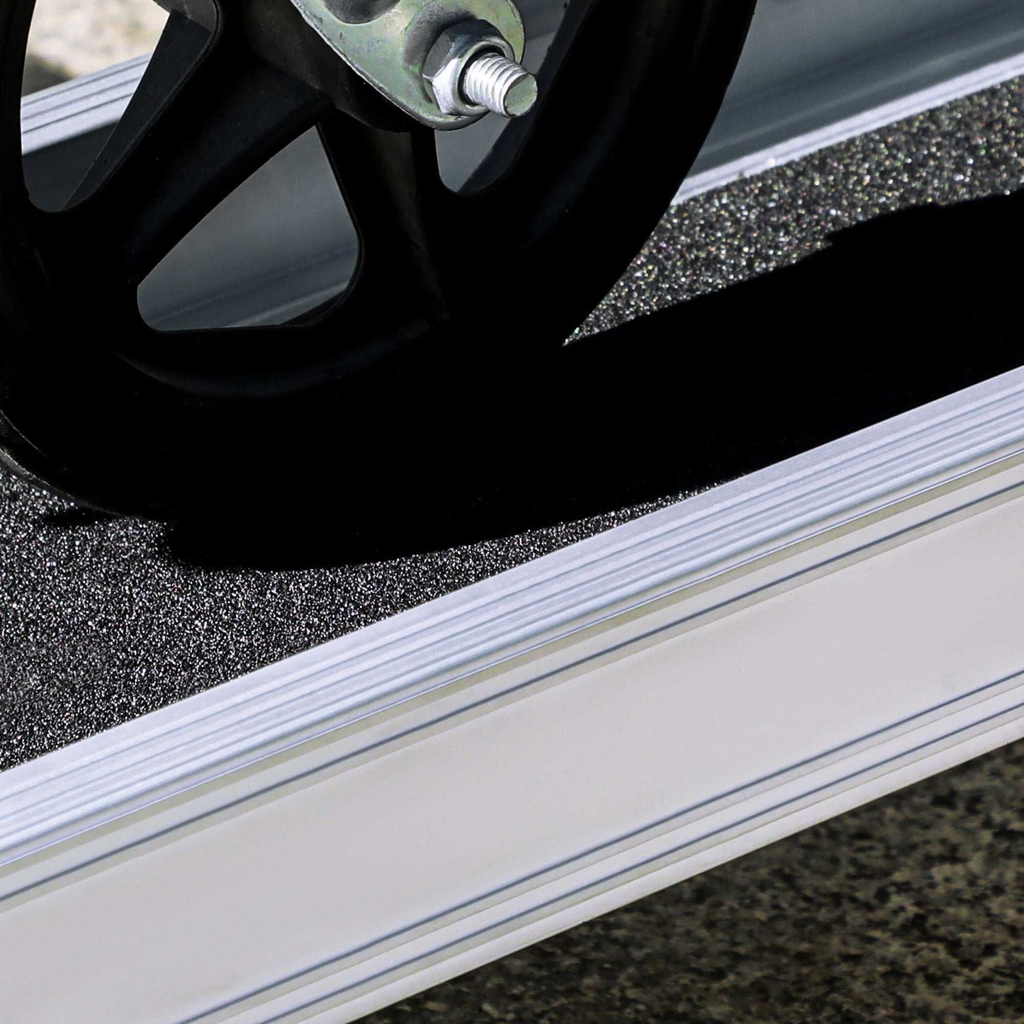 Telescopic Wheelchair Ramps 244L x 19.5Wcm, 270kg, Folding Aluminium Door Threshold Ramps For Home, Mobility Scooters, Doorways, Steps