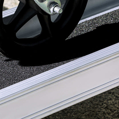 Telescopic Wheelchair Ramps 244L x 19.5Wcm, 270kg, Folding Aluminium Door Threshold Ramps For Home, Mobility Scooters, Doorways, Steps