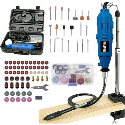 Rotary Drill Grinder Engraving Multi Rotary Tool 80 Piece Dremel Type Accessories & Case