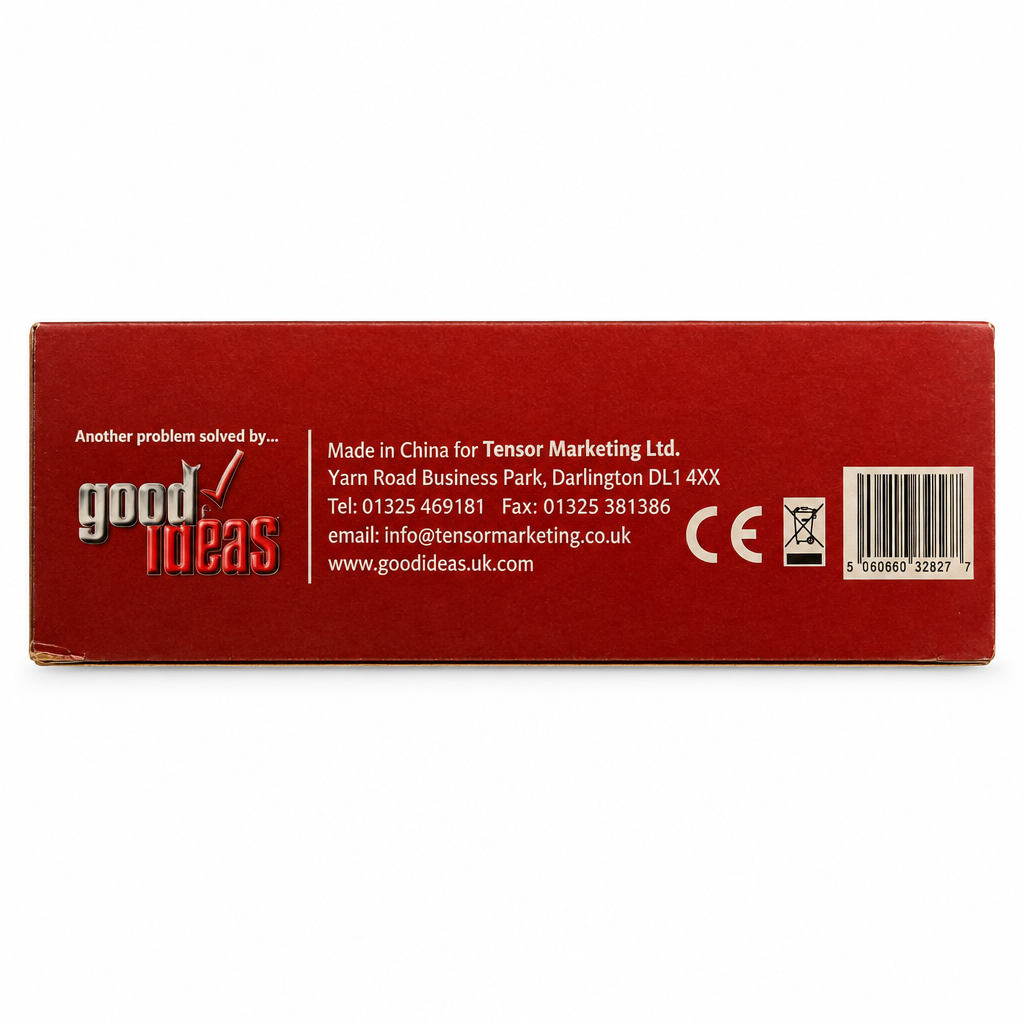 Rotated manufacturer label panel