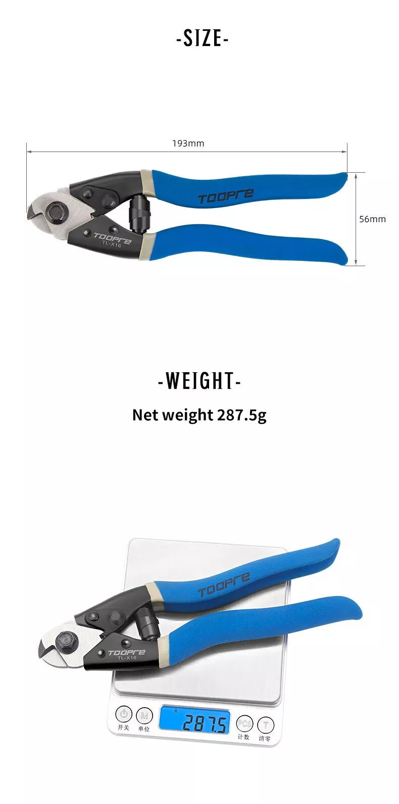 TOOPRE Mountain Road Bike Brake Line Variable Bicycle Cutting Pliers Speed Line Pipe Inner Wire Multi Functional Cutters