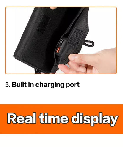 6-Fold Foldable Camping Hiking Solar Panel 20w/h Portable Solar Panels Charger USB 5V DC Full Time Power Solar Panel Mobile Power Supply