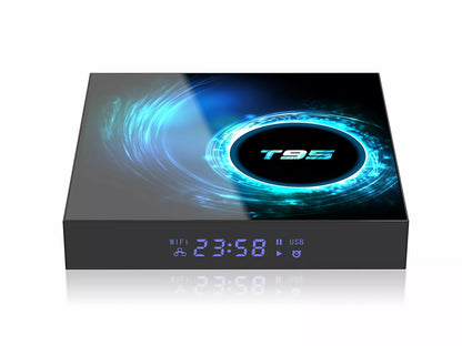 Smart TV Box 2024 T95 Plus HD 6K Android 14 Allwinner H616 8GB 128GB Dual Wifi Media Player PK X96Max Plus H96 Set Top Box & Keyboard