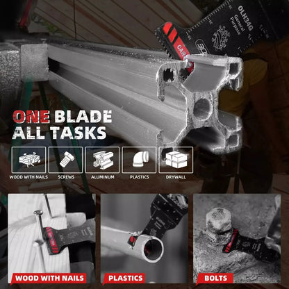 EZARC Carbide Oscillating Saw Blades, General Purpose Multitool Blades Quick Release for Metal, Nails, Wood, Plaster Drywall PVC