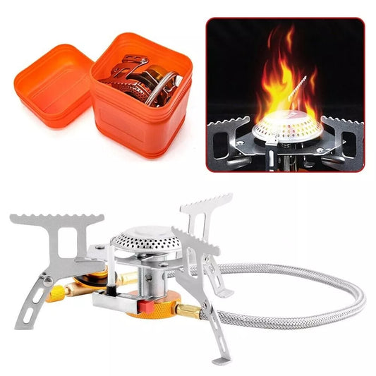 Camping Gas Stove Portable Folding Outdoor Backpacking Stove Tourist Equipment For Cooking Hiking Picnic 3500W