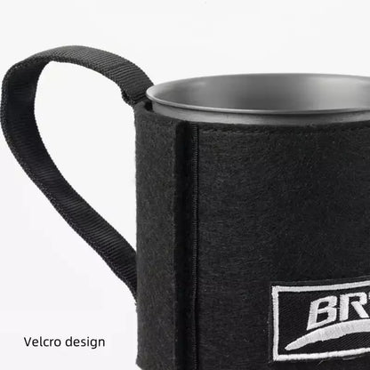 Ultralight Camping Pot Stove With Heat Exchanger Portable Gas Stove Quick Burn Coffee Cup Furnace Backpacking Camp Burner
