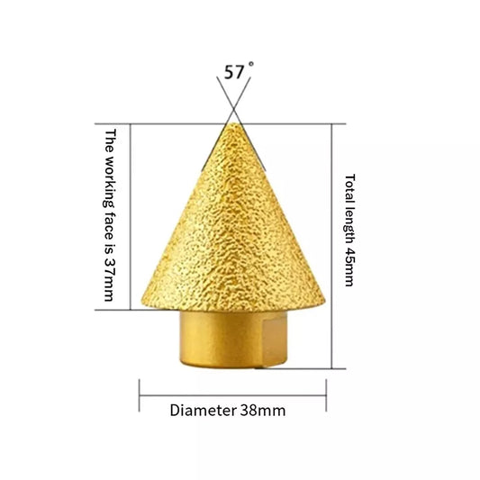 Diamond Bevelling Chamfer Bit Thread Diamond Countersink Drill Bit Hole Opener for Tile Marble Stone Granite Ceramic