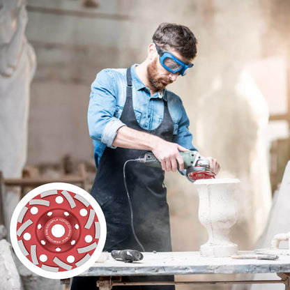 Grinding Disc 5 Inch Abrasive Cup Wheel Wear Resistant Diamond Sanding Durable Angle Grinder Disc for Concrete Stone Gypsum Marble Ceramics