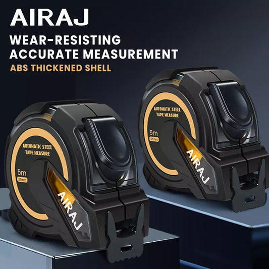 10M Metric Self-Locking Tape Measure with Rubberised Coating, High - Precision Straightedge Measuring Tool Hand Tool