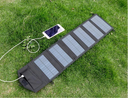 6-Fold Foldable Camping Hiking Solar Panel 20w/h Portable Solar Panels Charger USB 5V DC Full Time Power Solar Panel Mobile Power Supply