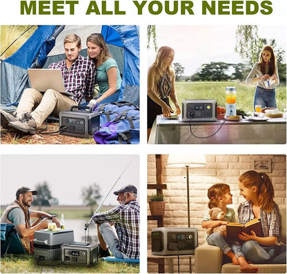 ALLPOWERS Portable Power Station R600, 299Wh LiFeP04 Battery with 2x 600W (1200W Surge) AC Outlets for Outdoor Camping RV Home