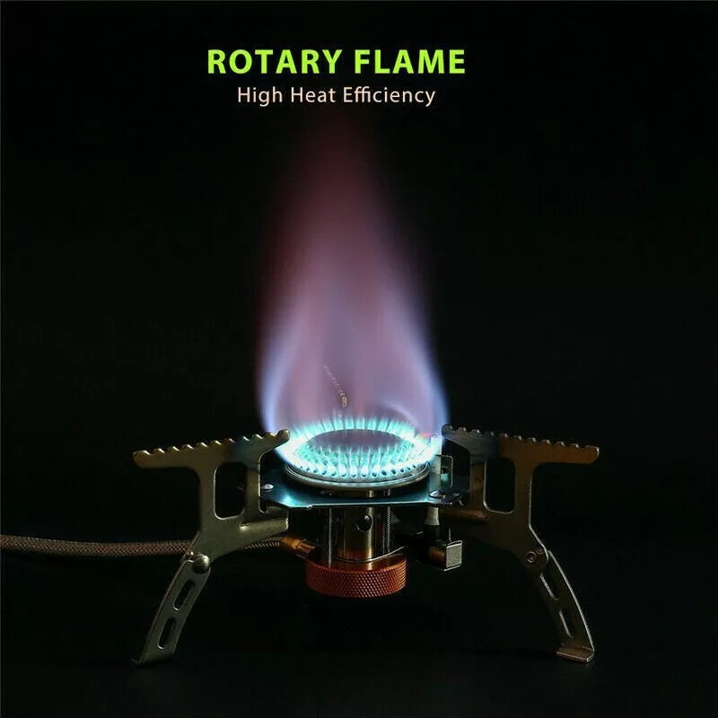 Camping Gas Stove Portable Folding Outdoor Backpacking Stove Tourist Equipment For Cooking Hiking Picnic 3500W