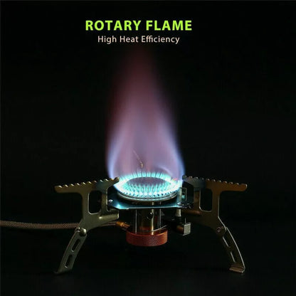 Camping Gas Stove Portable Folding Outdoor Backpacking Stove Tourist Equipment For Cooking Hiking Picnic 3500W