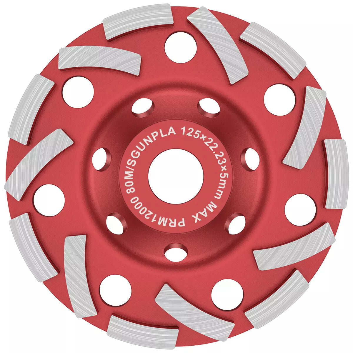 Grinding Disc 5 Inch Abrasive Cup Wheel Wear Resistant Diamond Sanding Durable Angle Grinder Disc for Concrete Stone Gypsum Marble Ceramics