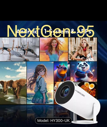 Magcubic Projector Hy300 4K Android 11 Dual Wifi6 200 ANSI H713 BT5.0 1080P 1280*720P Home Cinema Outdoor Projector