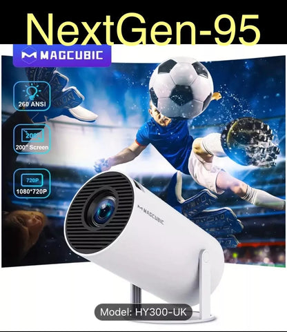 Magcubic Projector Hy300 4K Android 11 Dual Wifi6 200 ANSI H713 BT5.0 1080P 1280*720P Home Cinema Outdoor Projector