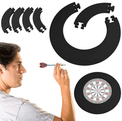 EVA Dartboard Surround Jigsaw Ring Design Dart Board Ring Lightweight Splicing Wall Protector - Green / Red / Black