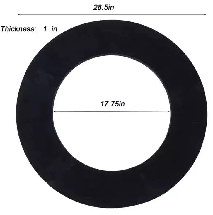 EVA Dartboard Surround Jigsaw Ring Design Dart Board Ring Lightweight Splicing Wall Protector - Green / Red / Black