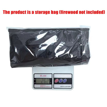 Outdoor Portable Durable Firewood Storage Bag Sturdy Buckle Easy to Carry - Brown / Black / Yellow