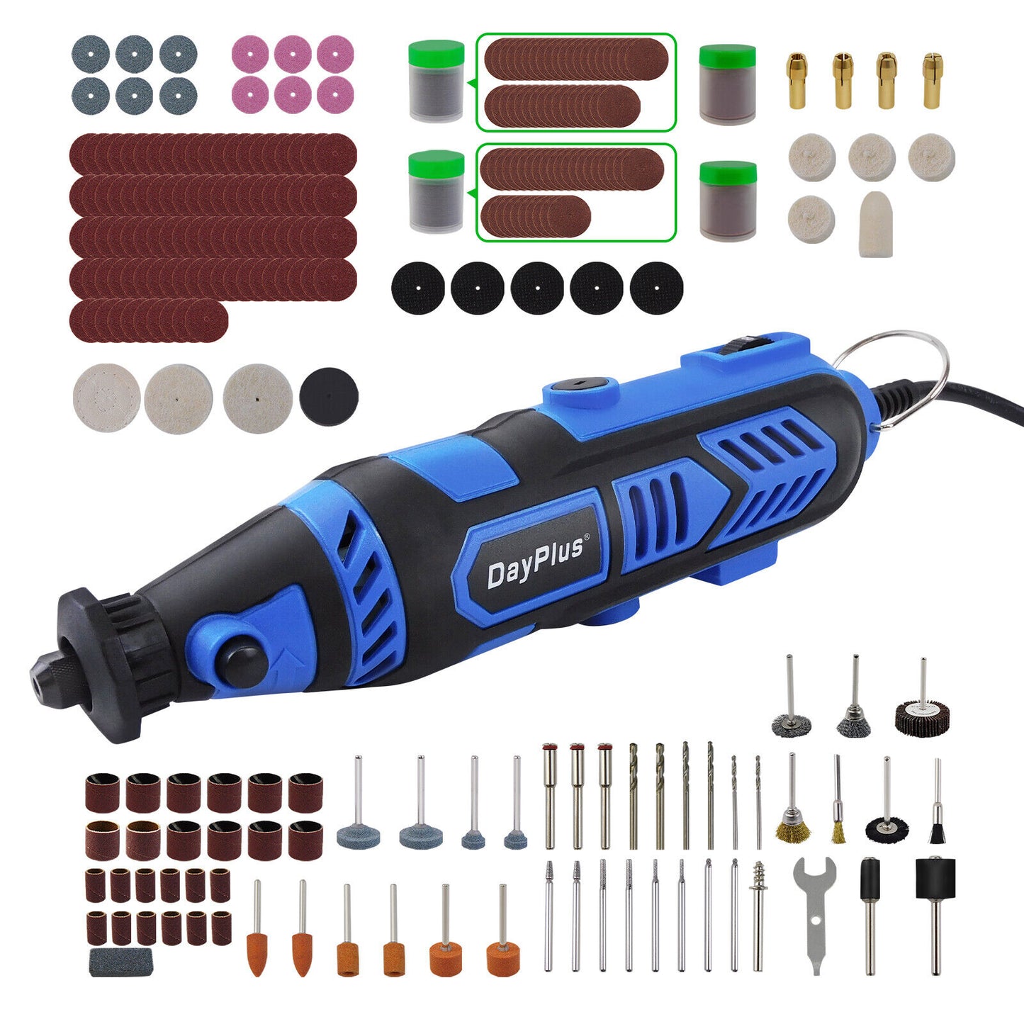 Rotary Multi Cutting Disc Tool Kit 135W With 252 Pcs of Accessories & Storage Case