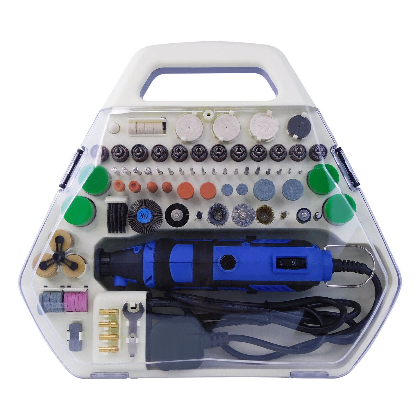 Rotary Multi Cutting Disc Tool Kit 135W With 252 Pcs of Accessories & Storage Case