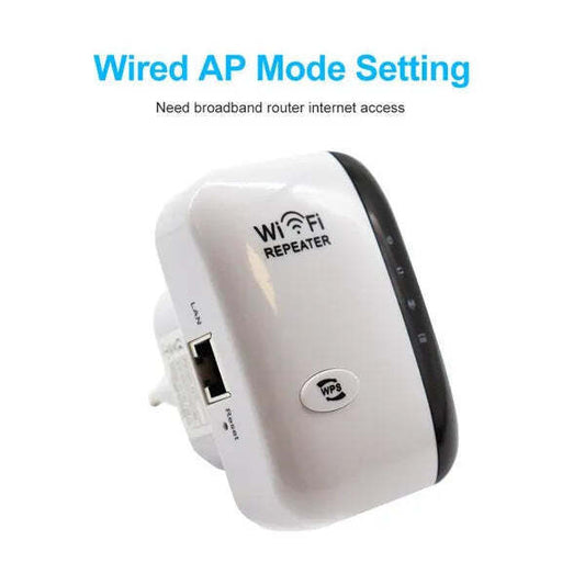 300Mbps WiFi Range Extender | Repeater & Booster | 2.4GHz | 802.11b/g/n | WPS | Access Point Mode | Home Use
