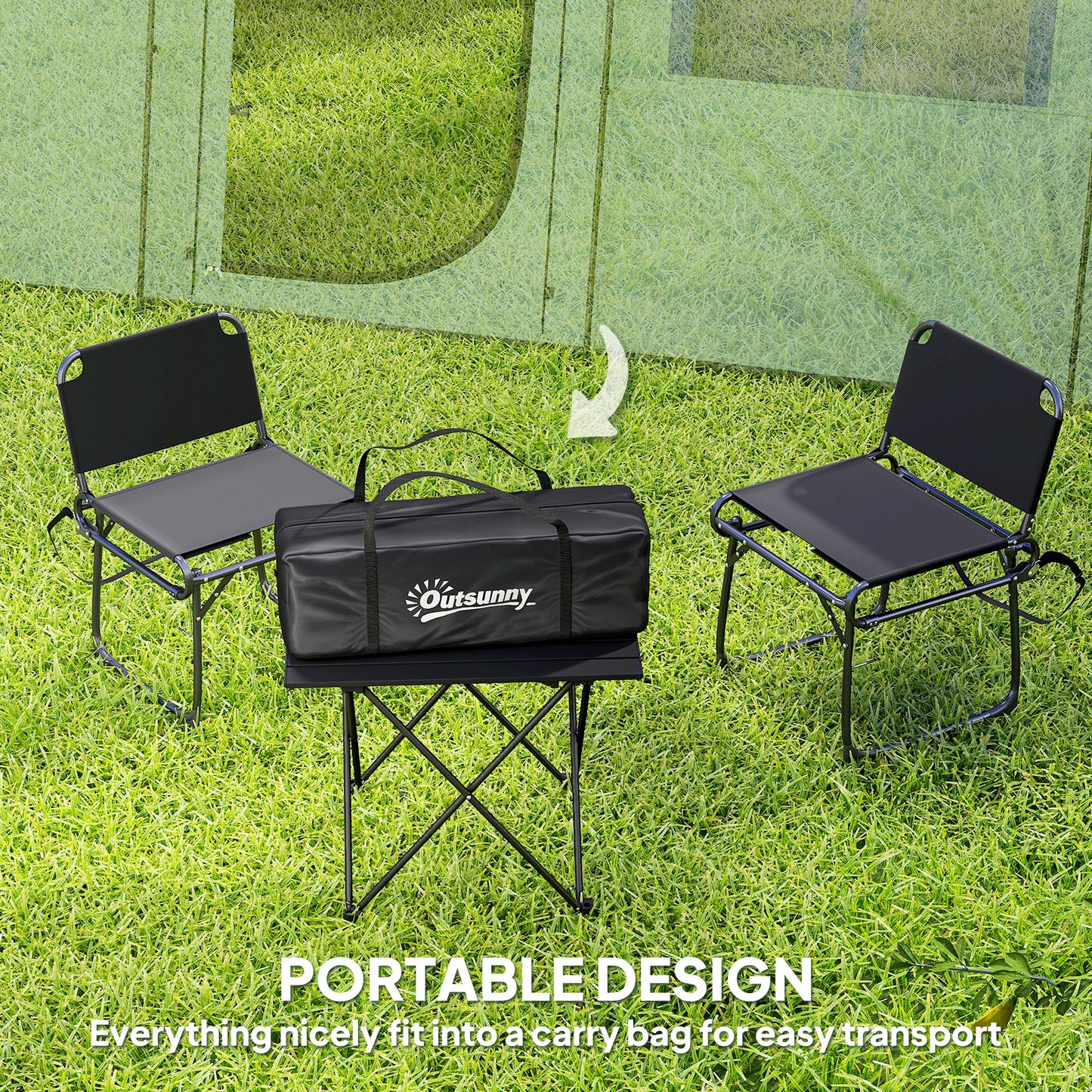 3-4 Man Tunnel Tent, Family Camping Tent with Porch, Bedroom and Living Area, Sewn in Groundsheet, 3000mm Waterproof, Portable with Bag, Green