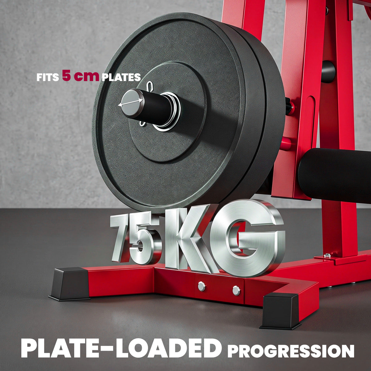 SPORTNOW 3-in-1 Weight Bench & Leg Extension Curl Machine | Red | 163x58x118cm | 300kg Capacity | 6-Position Backrest 0-100° | Leg Developer 0-90° | 75kg Weight Peg | Steel & PU Leather