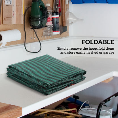 Garden Waste Bags, 272L x 3 Heavy Duty Garden Bags, Foldable and Reusable Garden Sacks with Handles for Collecting Garden Waste