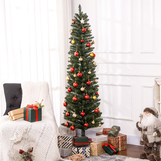 6ft Artificial Bare Pencil Christmas Tree - Green
