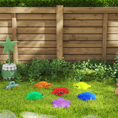 AIYAPLAY 6 Piece Balance Stepping Stones with Non-slip Edge, Indoor Outdoor Obstacle Courses for Kids Ages 3-8 Years, Multicoloured