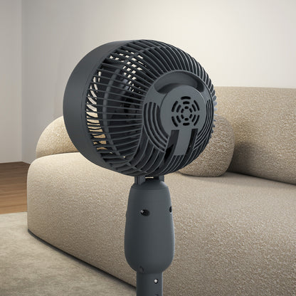 Pedestal Fan, Powerful Air Circulator, 12 Inch Floor Standing Fan with 3 Speed Settings, Oscillating Function for Bedroom, Home and Office