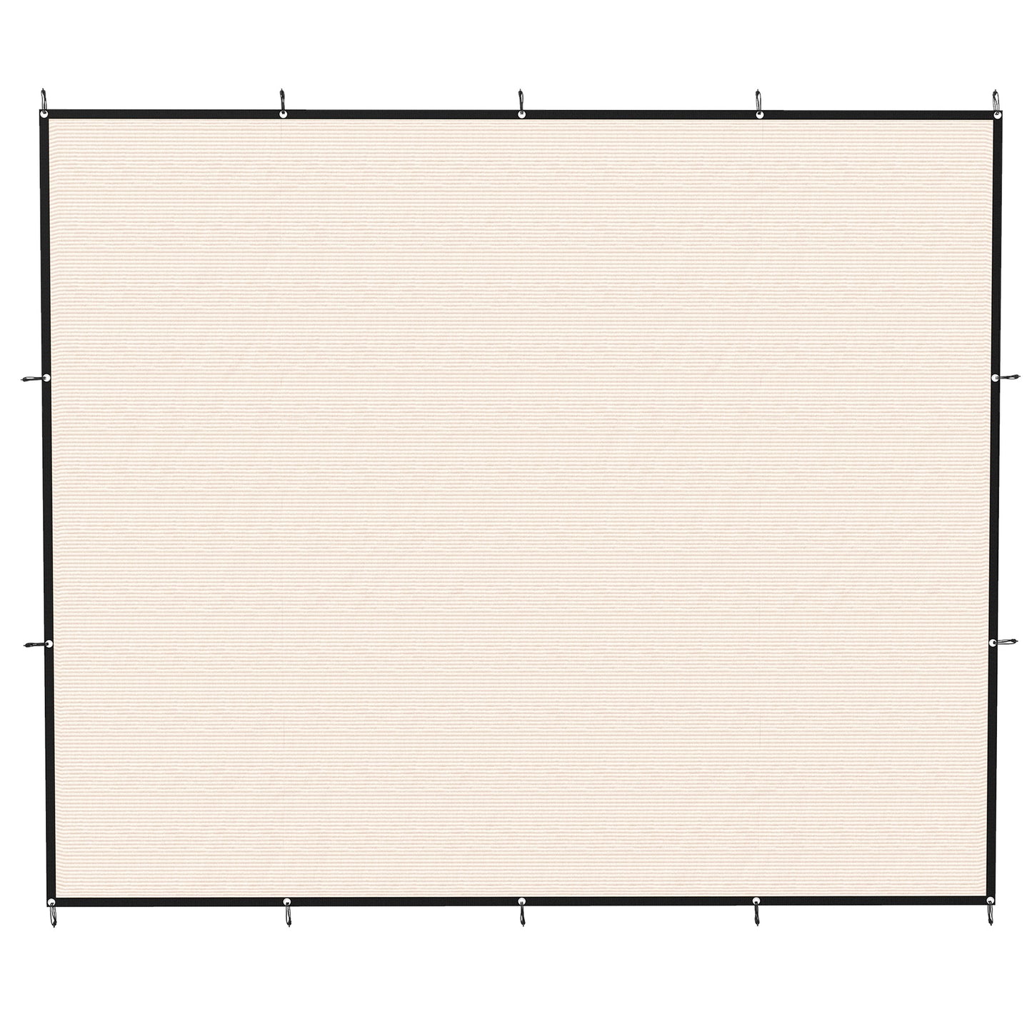 Sun Shade Sail | 3 x 3.6m | 85%+ UV Block | 180g/m² HDPE | 14 Eyelets | Beige
