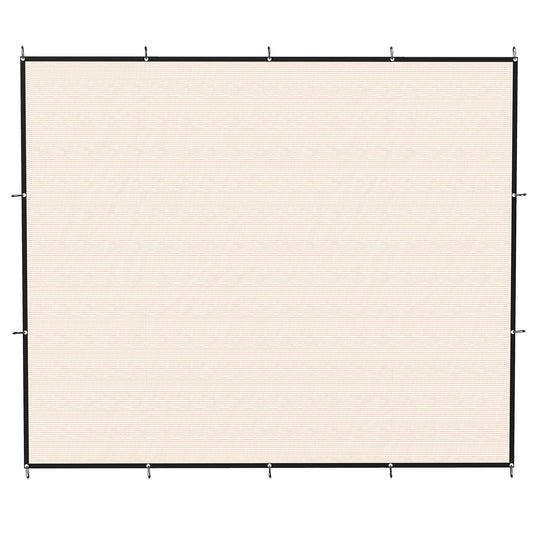 Sun Shade Sail | 3 x 3.6m | 85%+ UV Block | 180g/m² HDPE | 14 Eyelets | Beige