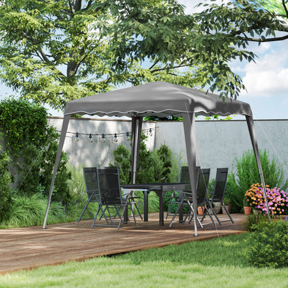 Outsunny 2.5 x 2.5M Pop up Camping Portable Garden Tent - Grey