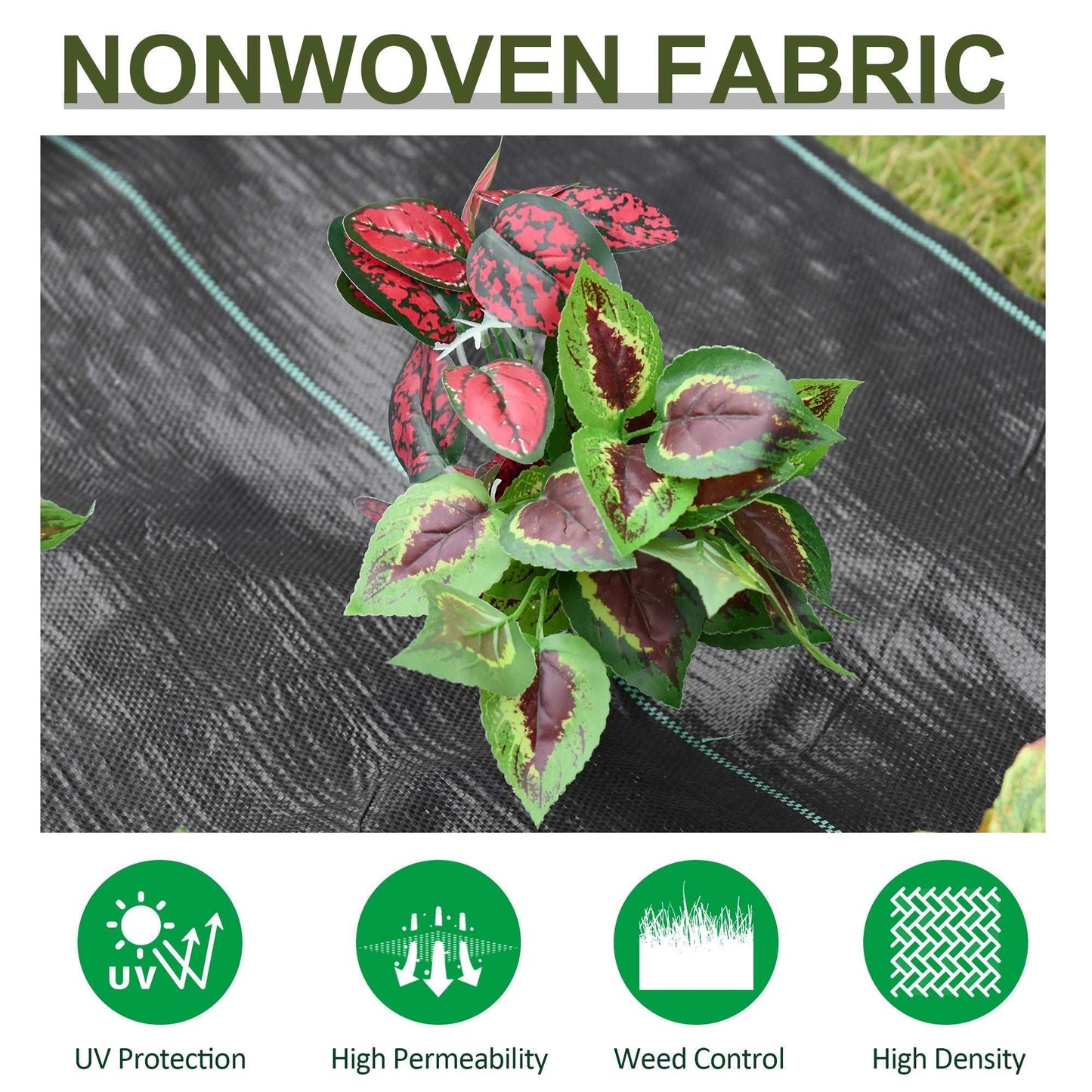 1x50m Gardener Premium Weed Barrier Block Landscape Fabric Durable & Heavy-Duty Gardening Mat, Easy Setup & Superior Weed Control