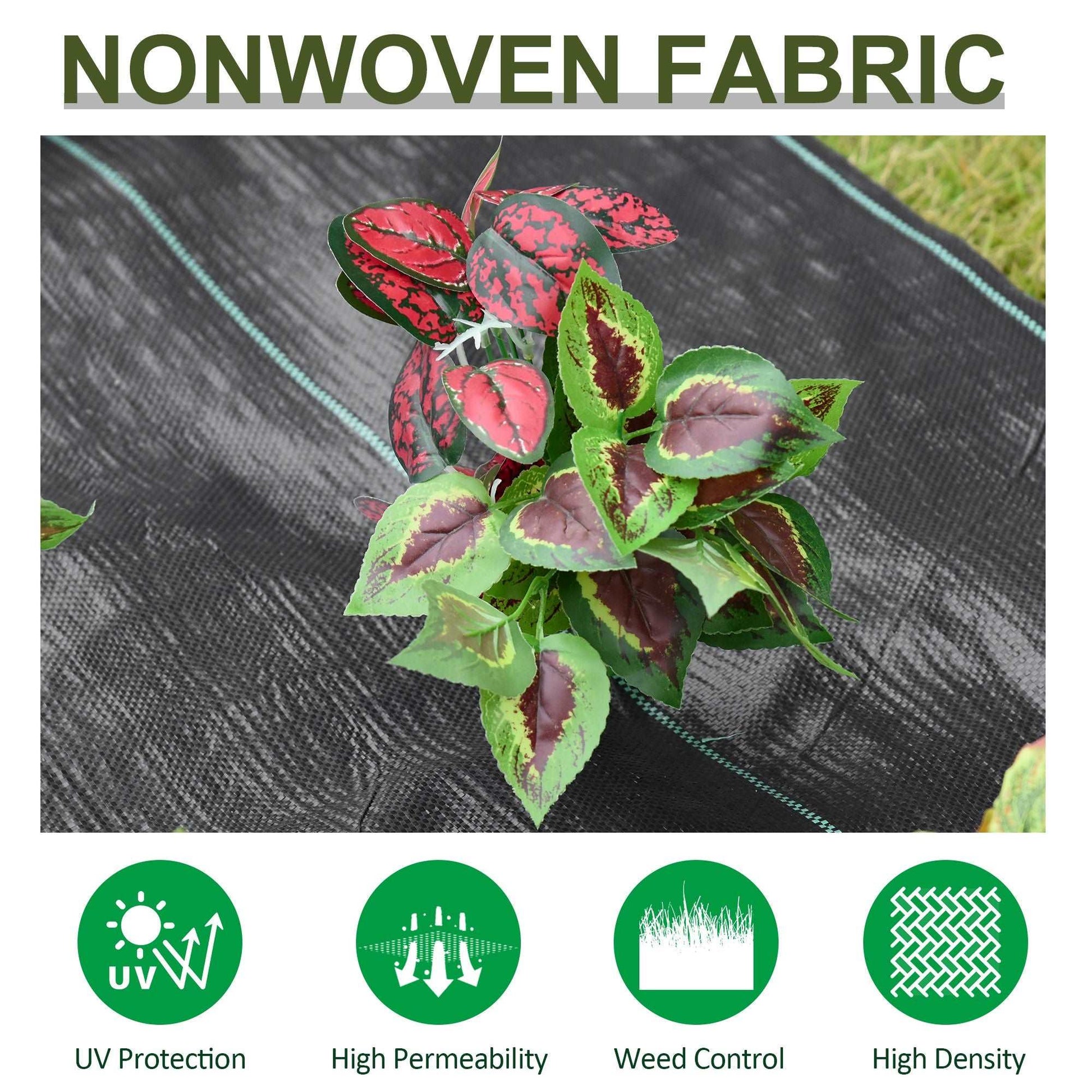 1x50m Gardener Premium Weed Barrier Block Landscape Fabric Durable & Heavy-Duty Gardening Mat, Easy Setup & Superior Weed Control