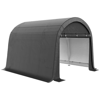 Outsunny 3 x 3(m) Garden Storage Tent, Heavy Duty Outdoor Shed, Waterproof Portable Shed Storage Shelter with Galvanised Steel Frame