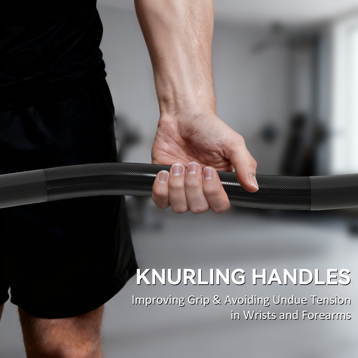 SPORTNOW 4ft Olympic EZ Curl Bar, Barbell Bar for 2" Weight Plates with Non-Slip Hand Grip 120cm